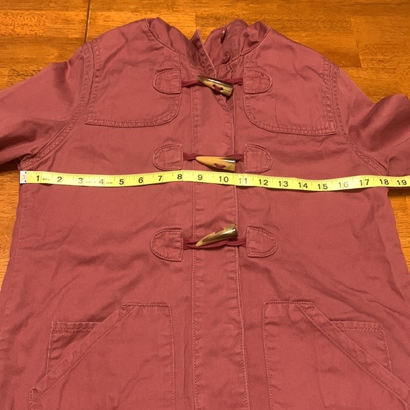 Mossimo Supply Co. Women's Size M Dusty Rose Pink Utility Hooded Jacket Toggles - Picture 10 of 12